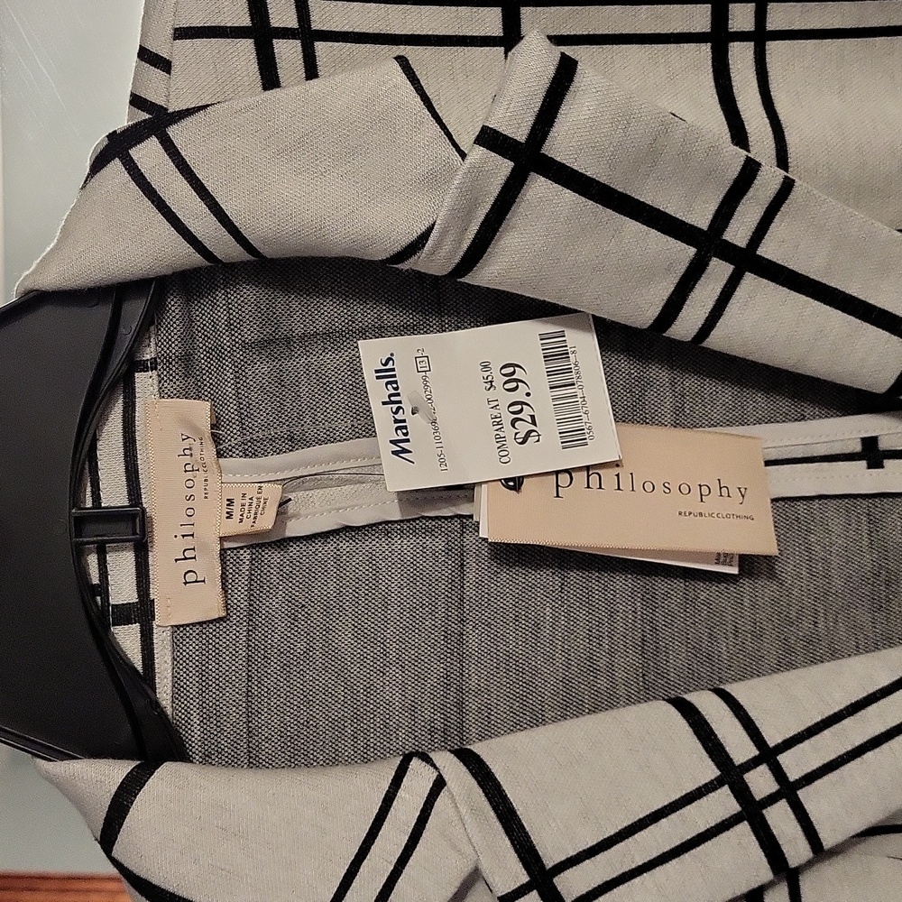Grid pattern blazer - Picture 2 of 3
